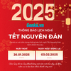 THÔNG BÁO LỊCH NGHỈ TẾT NGUYÊN ĐÁN 2025