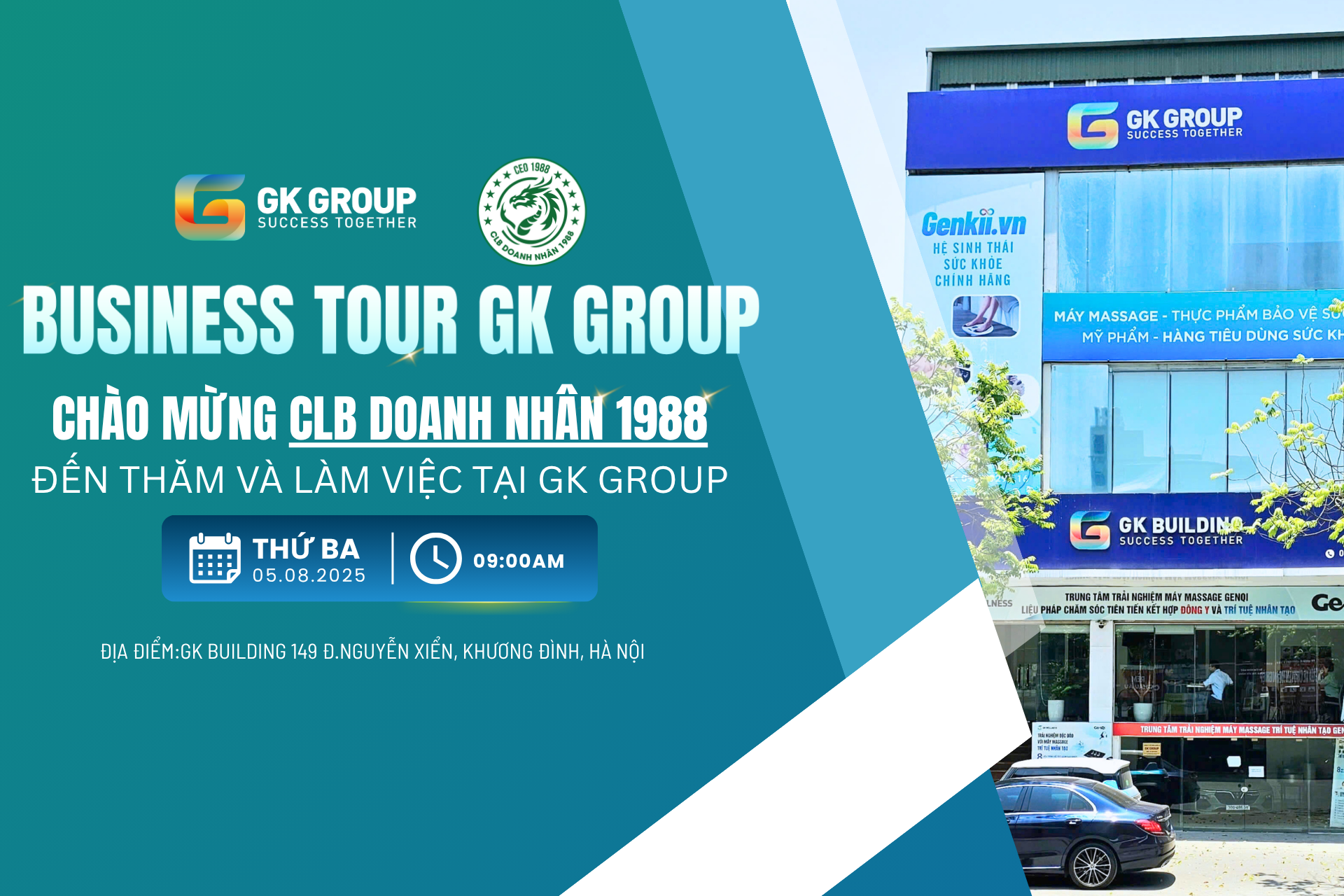 Sự kiện Business Tour GK Group ngày 05/08/2025
