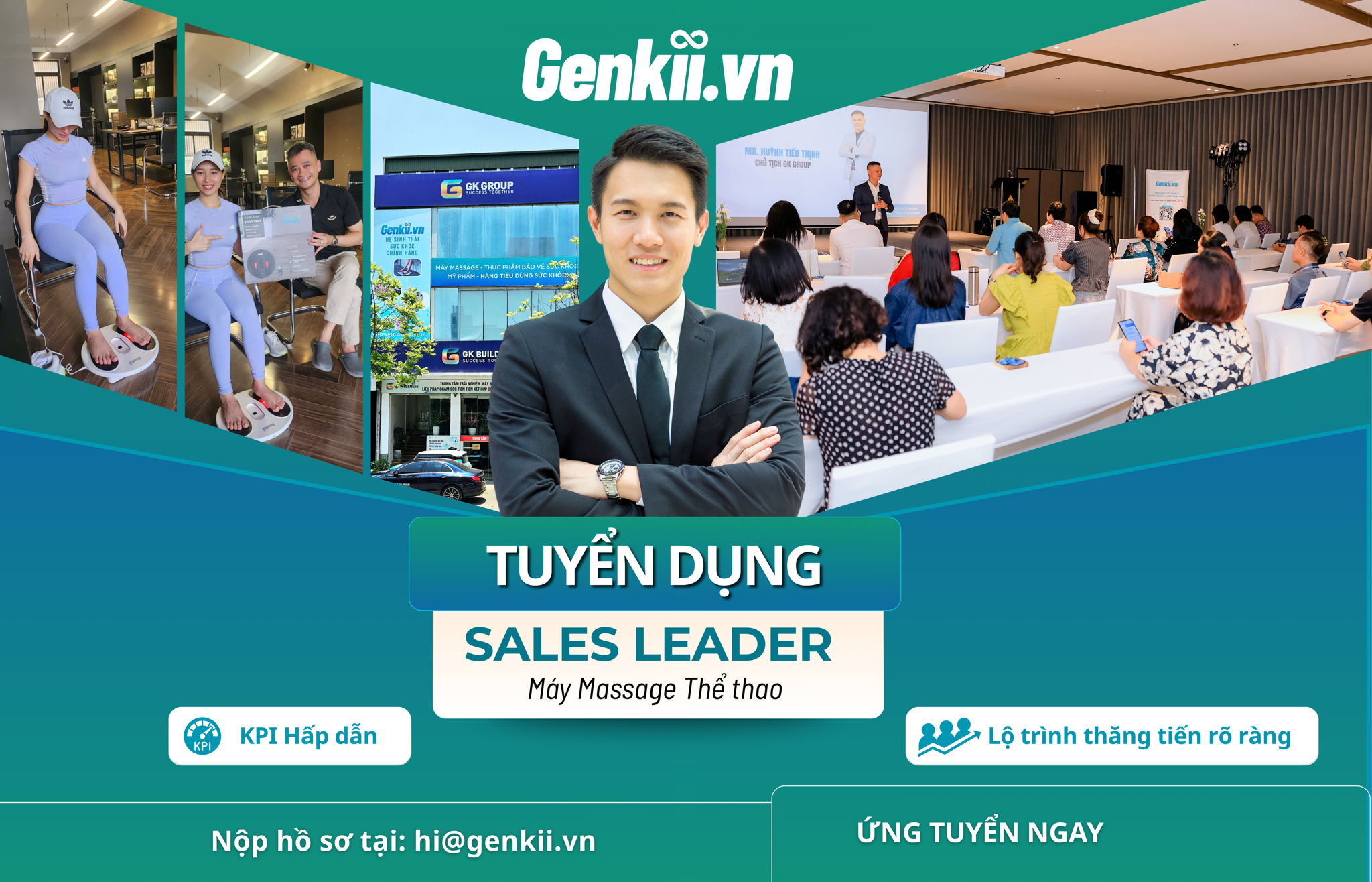 Tuyển dụng Sales Leader – Máy Massage Genkii