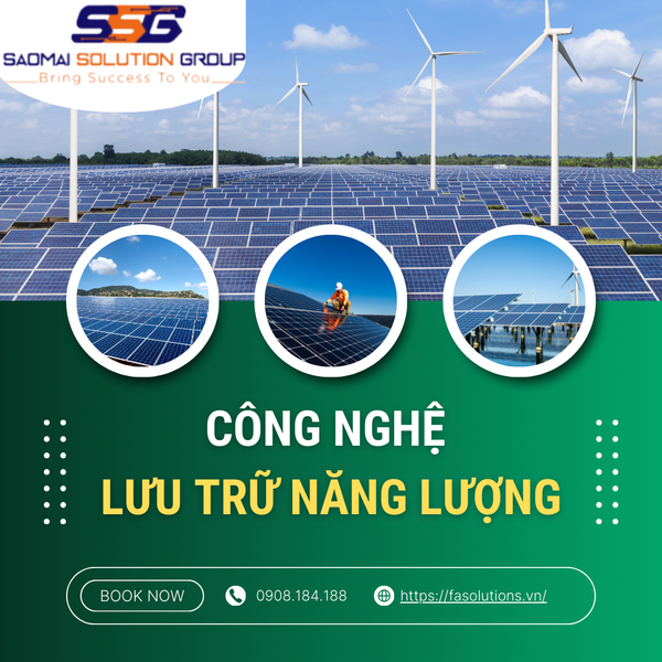 Top 3 công nghệ lưu trữ năng lượng đang được sử dụng rộng rãi nhất