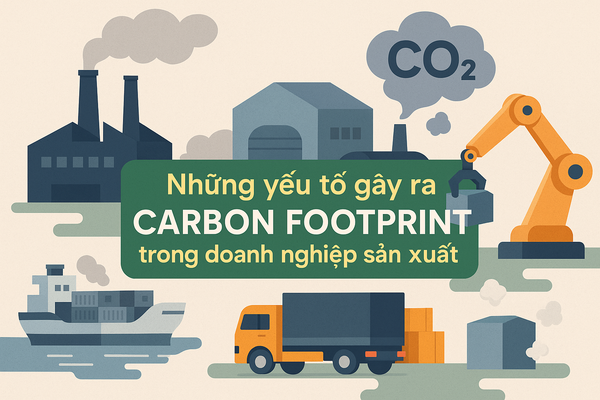 Những yếu tố gây ra Carbon Footprint trong doanh nghiệp sản xuất