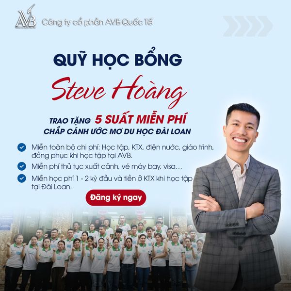 Học bổng toàn phần du học Đài Loan