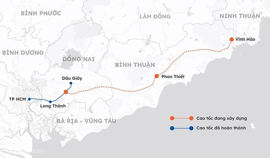 Ôtô được chạy vào cao tốc Dầu Giây - Phan Thiết sáng 29/4