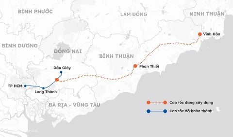 Ôtô được chạy vào cao tốc Dầu Giây - Phan Thiết sáng 29/4