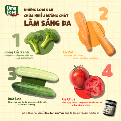 4 Loại Rau Giàu Dưỡng Chất Giúp Làm Sáng Da Tự Nhiên
