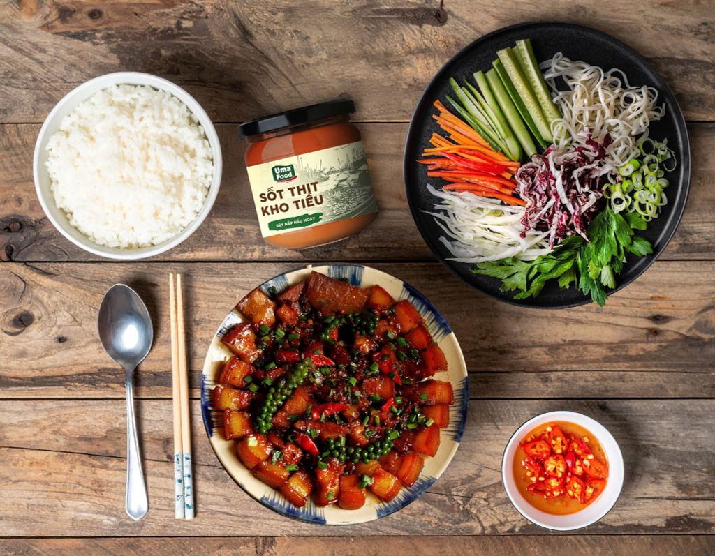 Thịt kho tiêu Uma' Food – Món ăn “quốc dân” trong căn bếp hiện đại