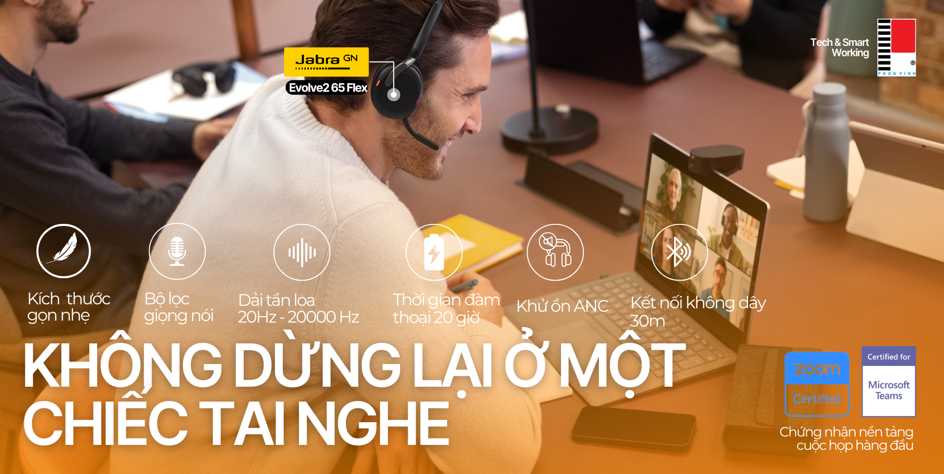 Tai Nghe Jabra Evolve2 - Lựa Chọn Hoàn Hảo Cho Công Việc Từ Xa