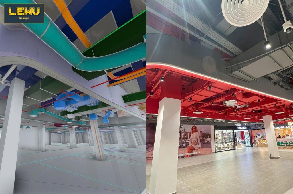 TỪ BẢN VẼ ĐẾN HIỆN THỰC: LEWU Groups và năng lực thi công cải tạo trung tâm thương mại GO! Thăng Long