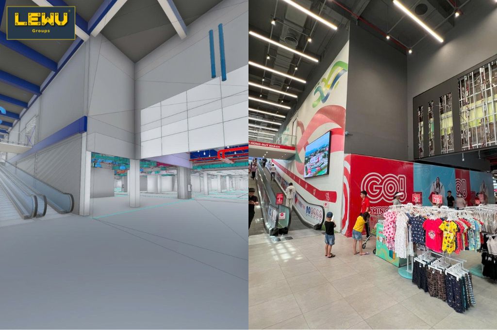 Từ bản thiết kế đến thực tế hoàn thiện GO! Thăng Long