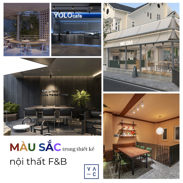Màu sắc trong thiết kế nội thất F&B