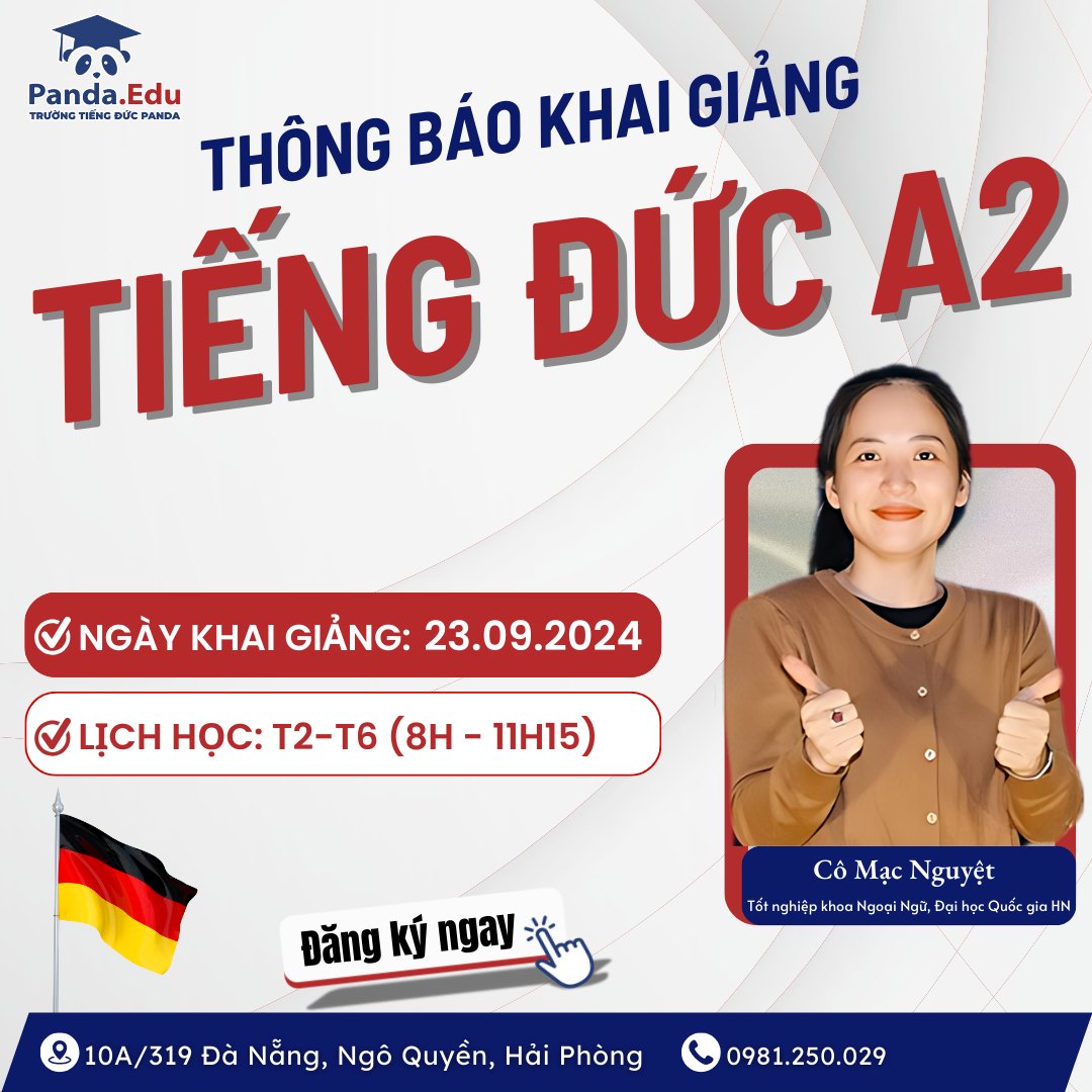 PANDA khai giảng khóa tiếng đức A2