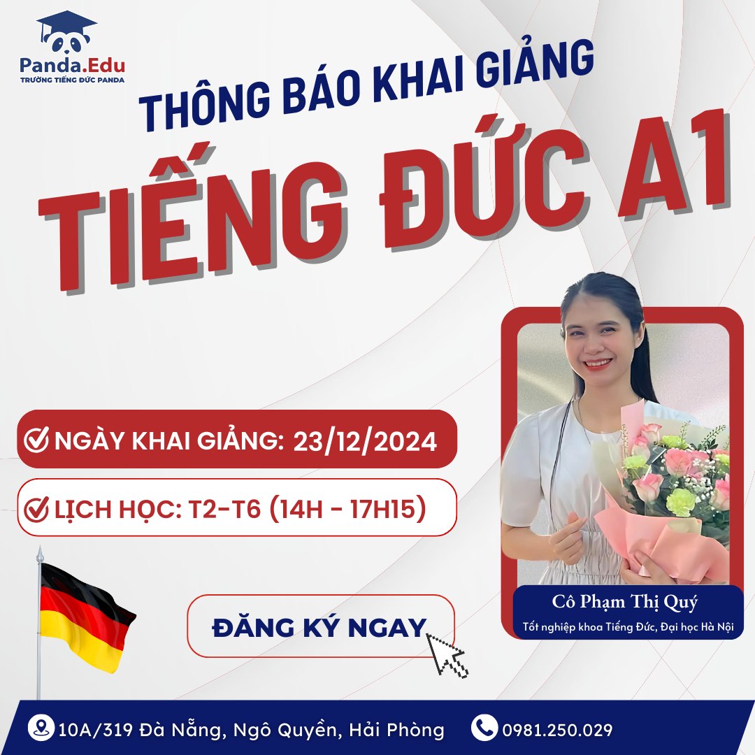 KHÓA TIẾNG ĐỨC A1 TẠI HẢI PHÒNG