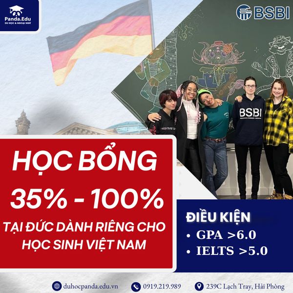 Học bổng 35% – 100% từ BSBI (Berlin School of Business and Innovation) dành riêng cho sinh viên Việt Nam
