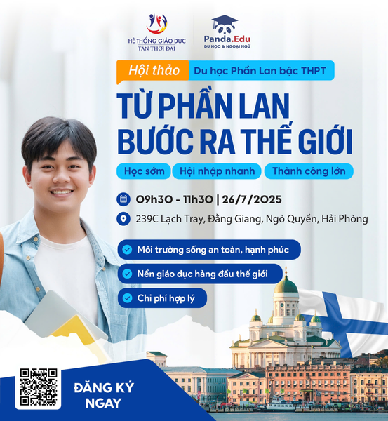 Hội thảo Du học Phần Lan: “TỪ PHẦN LAN BƯỚC RA THẾ GIỚI”