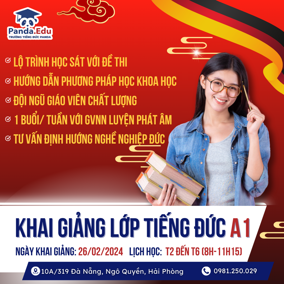 KHAI GIẢNG LỚP TIẾNG ĐỨC A1 THÁNG 2 TẠI HẢI PHÒNG