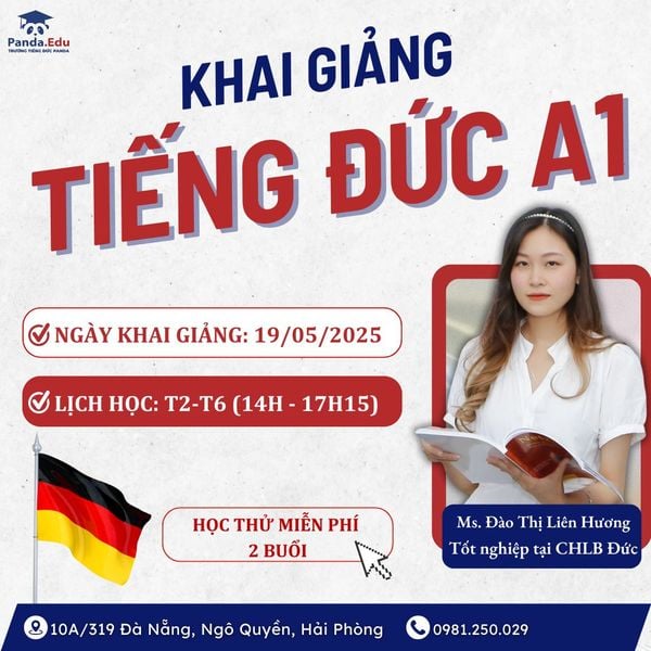 Khai giảng khóa học tiếng Đức A1 ngày 19/05/2025 tại PANDA