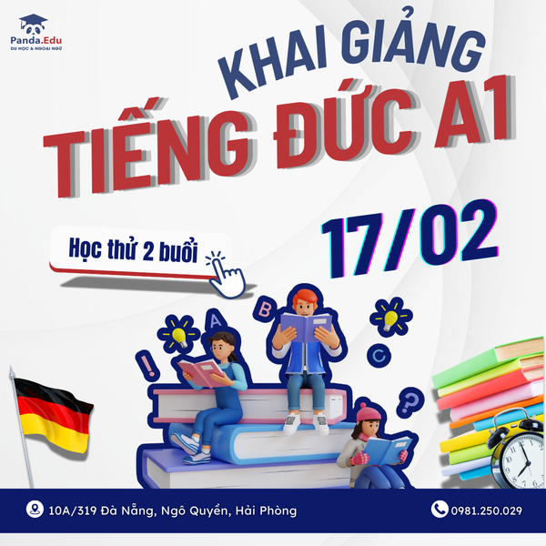 KHÓA TIẾNG ĐỨC A1 KHAI GIẢNG NGÀY 17/02/2025 TẠI PANDA