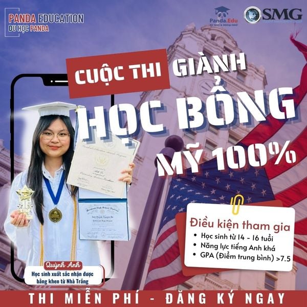 CUỘC THI GIÀNH HỌC BỔNG TOÀN PHẦN CHÍNH PHỦ MỸ 100% - LẦN THỨ 12
