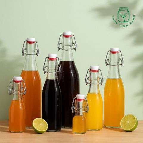 Chai thủy tinh nắp gài – Lựa chọn số 1 để bảo quản nước mắm và dầu ăn thủ công