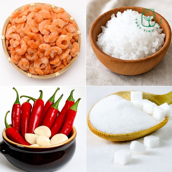 Hình nguyên liệu làm muối tôm