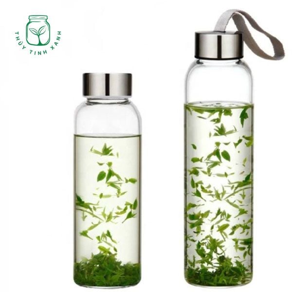 Chai thủy tinh nắp dây 500ml