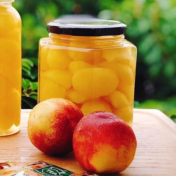 Hũ thủy tinh lục giác nắp thiếc