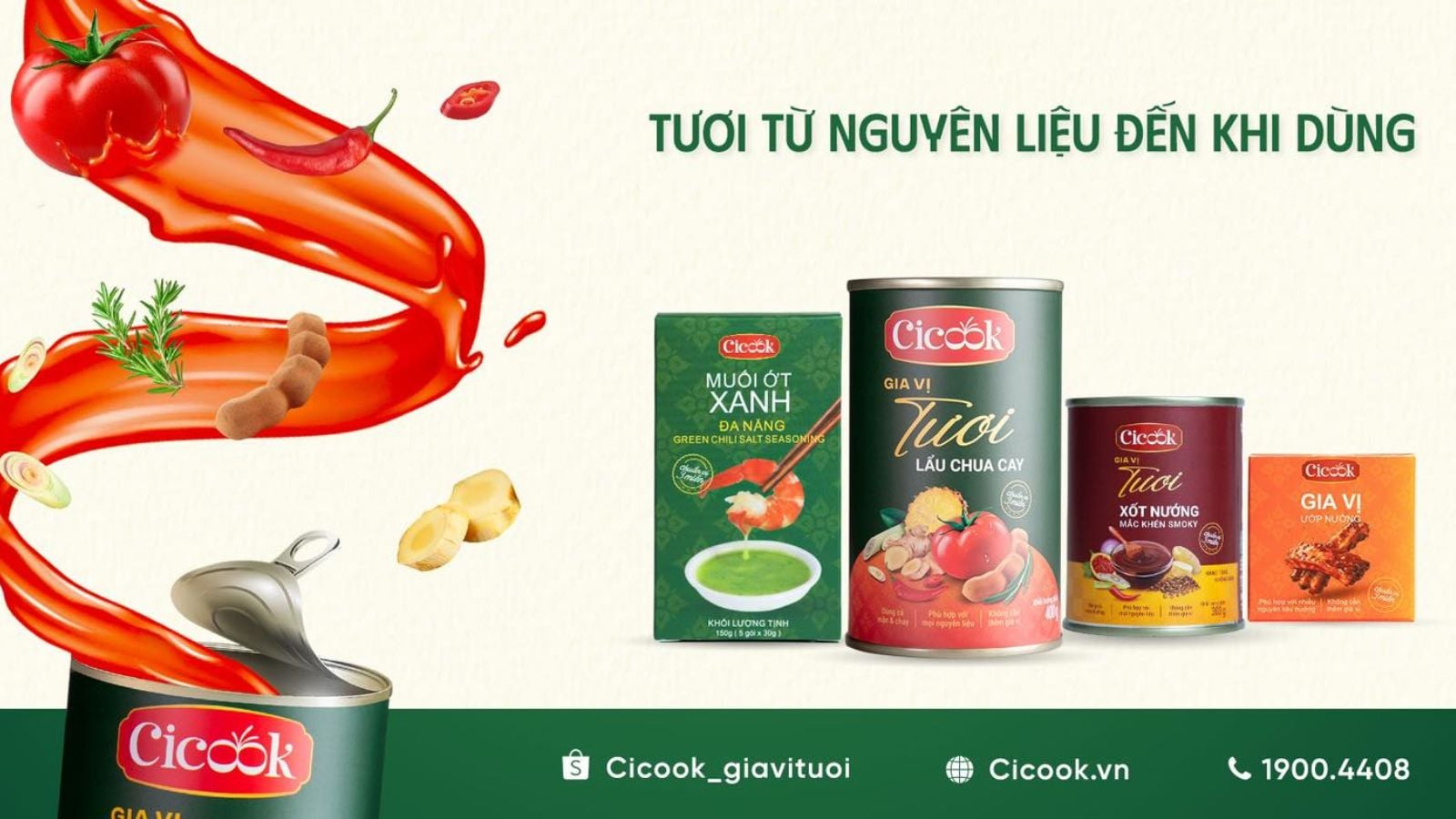 Đánh giá chất lượng Cicook: Gia vị tươi phối trộn hoàn chỉnh