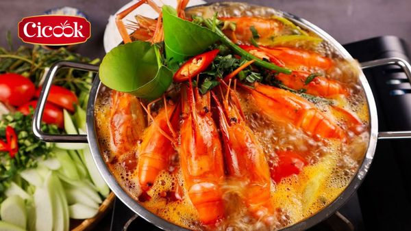 Bí kíp nấu lẩu tôm chua cay đậm đà chỉ trong vòng 10 phút