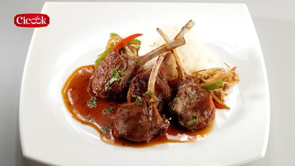 036 - SƯỜN CỪU ÁP CHẢO XỐT NƯỚNG CICOOK