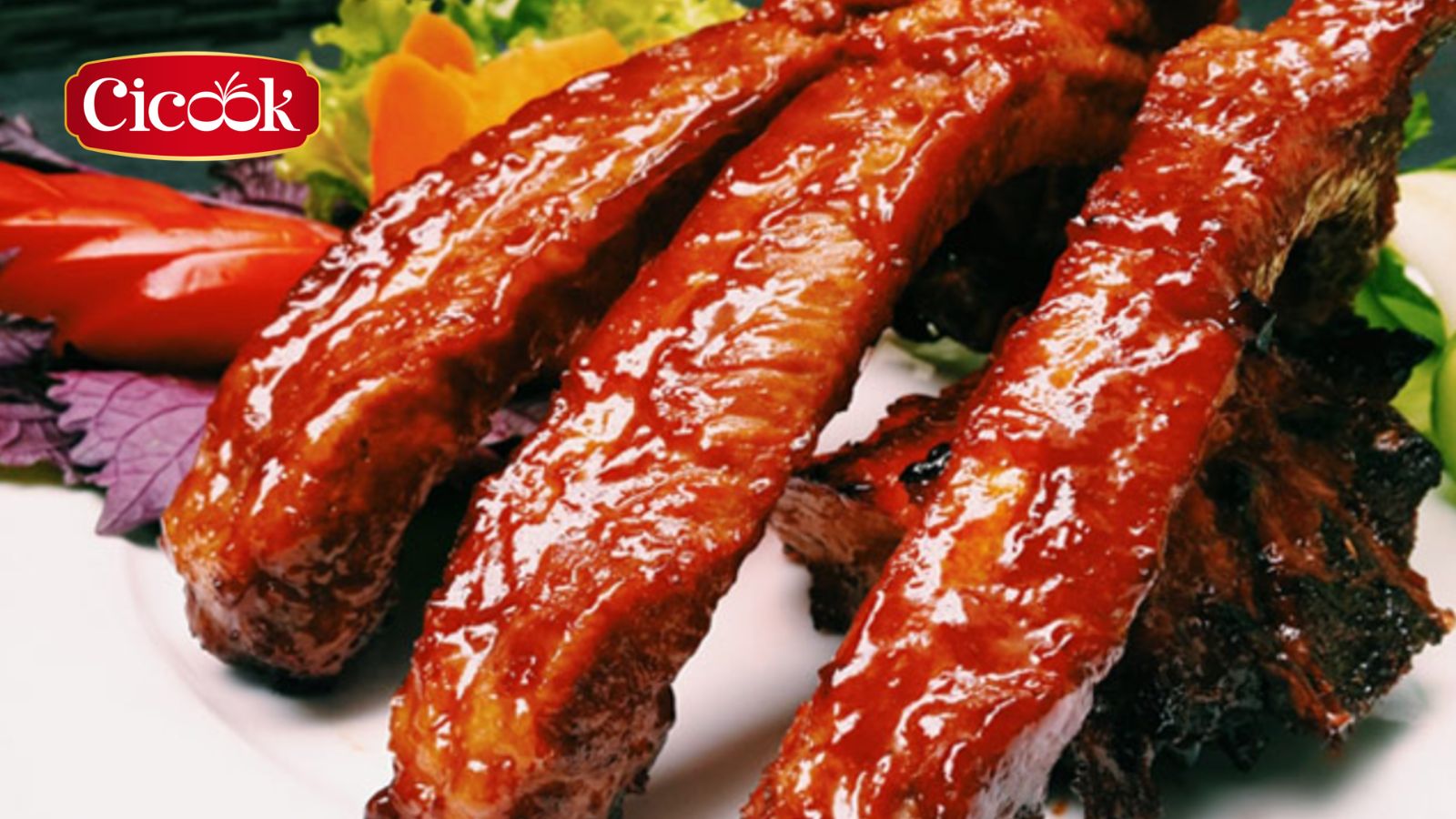 Sườn non nướng xốt chua cay món ngon không thiếu trong bữa tiệc cuối tuần