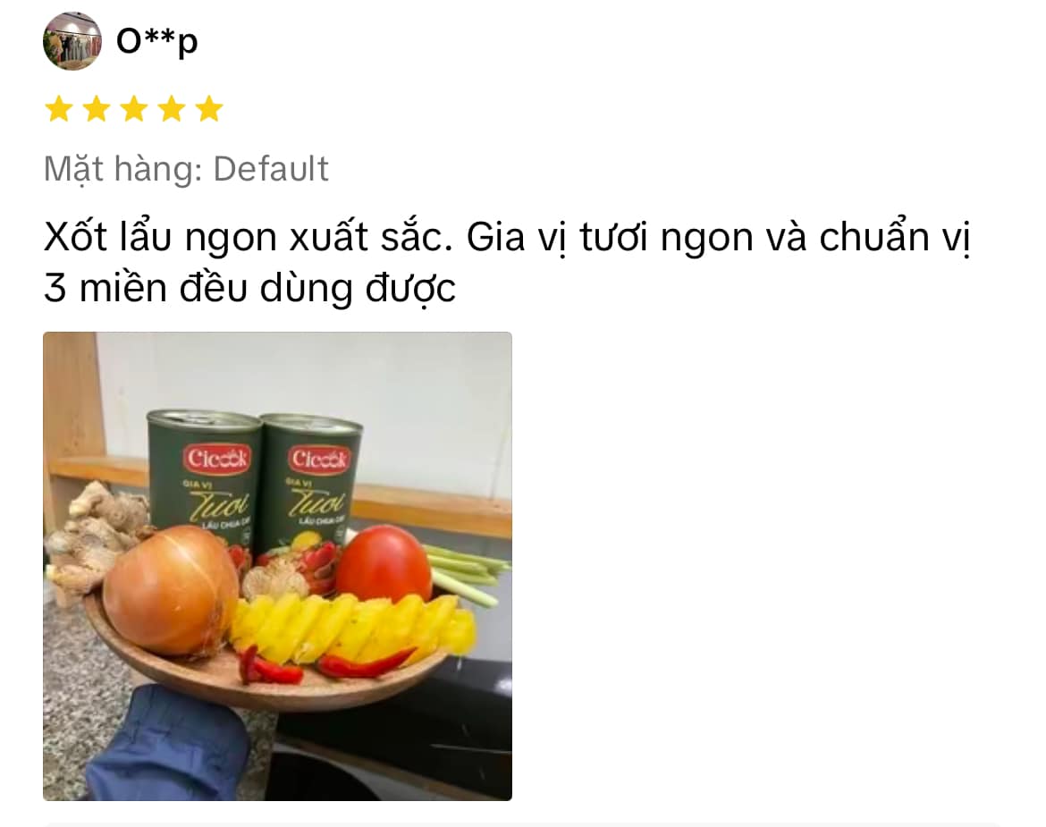 Trải nghiệm người dùng khi sử dụng nước cốt lẩu Cicook 4