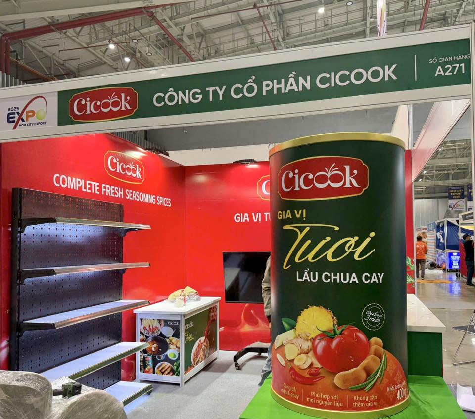 trang trí gian hàng của Cicook tại SECC