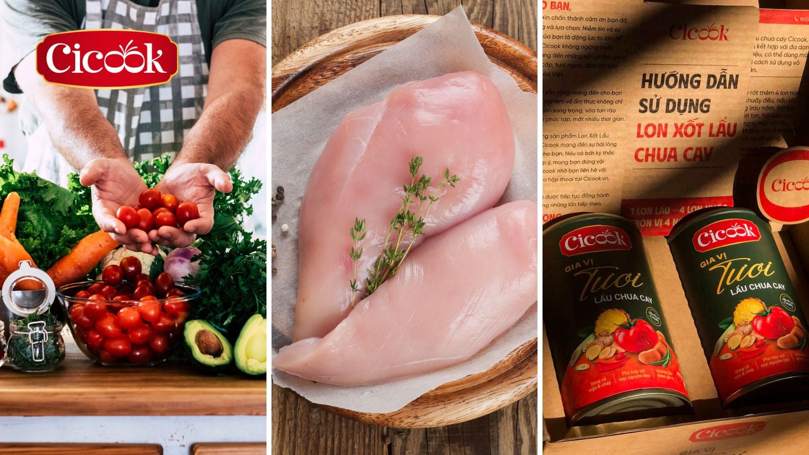 Nguyên liệu cần chuẩn bị cho món gà xốt chua cay