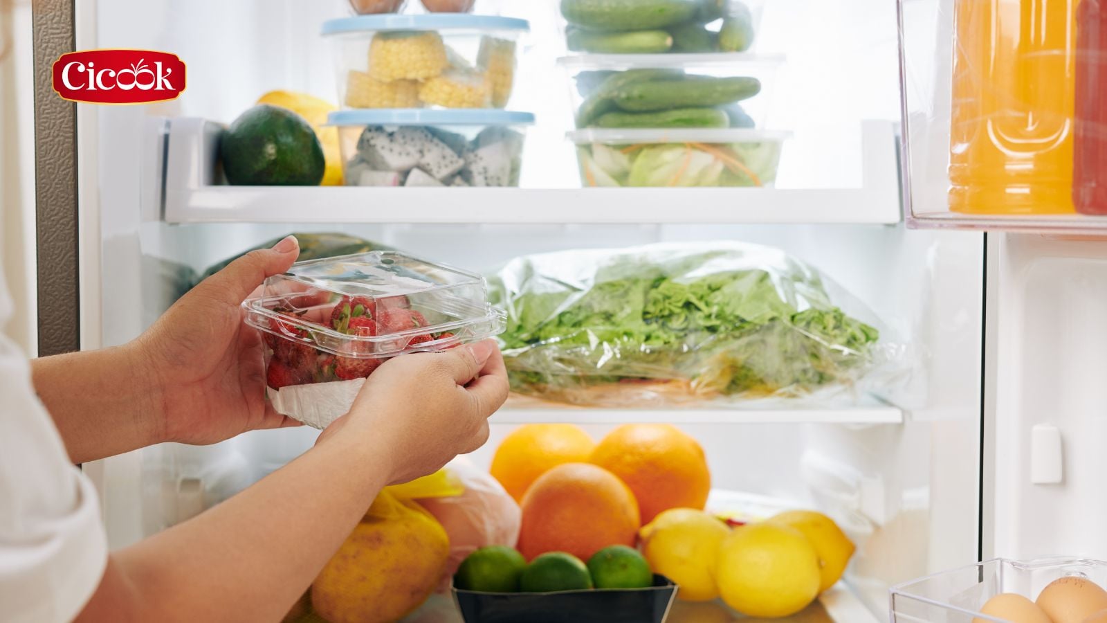 Để thực phẩm có Vitamin C trong ngăn mát