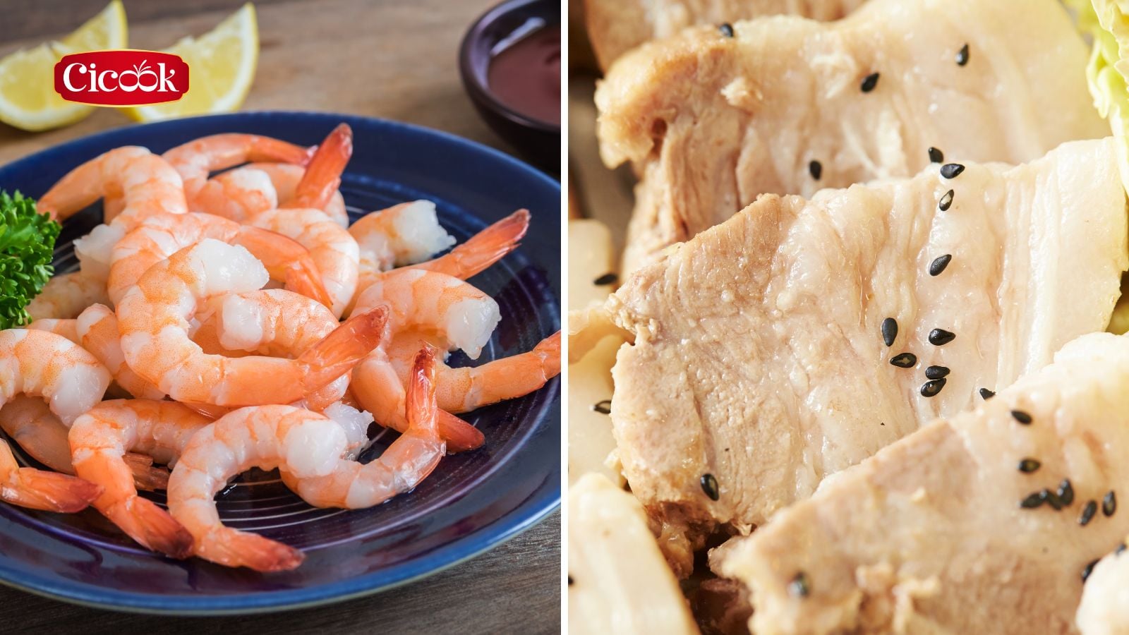 Sơ chế luộc tôm thịt