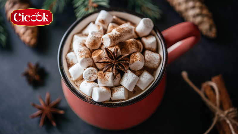 Hot Chocolate là thức uống được yêu thích trong mùa Giáng Sinh