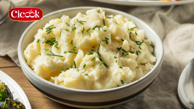 món ăn Giáng Sinh truyền thống khoai tây nghiền