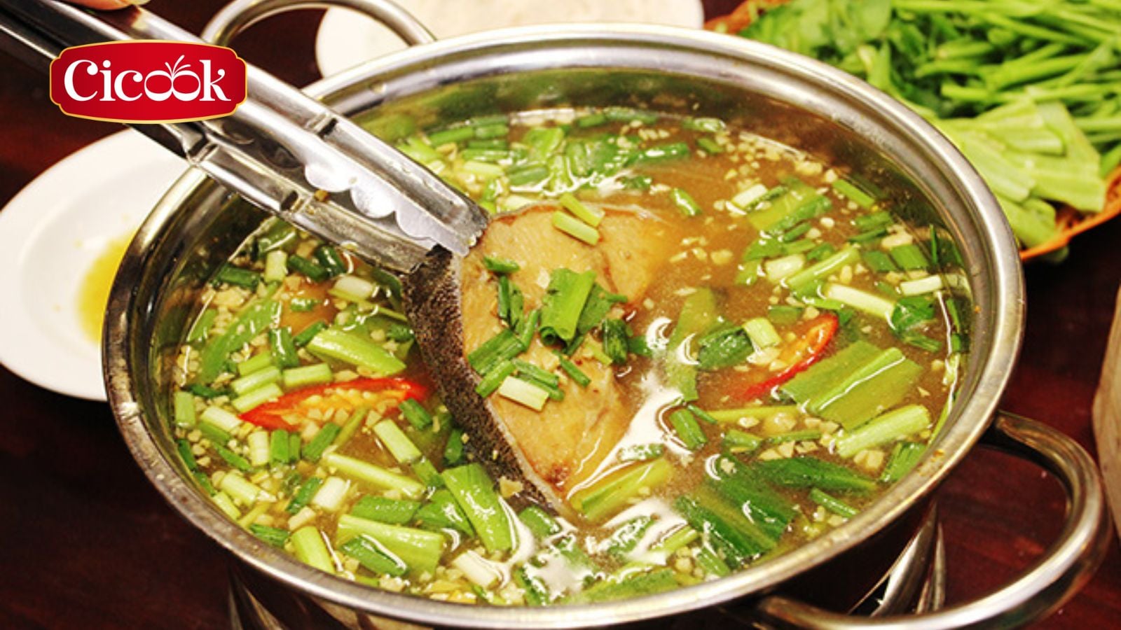 Lẩu cá bóp chua cay thành phẩm