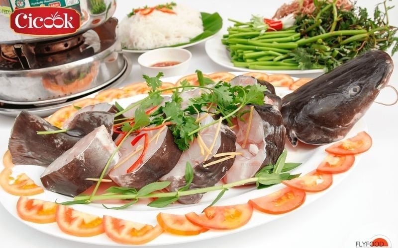 lẩu cá lăng chua cay