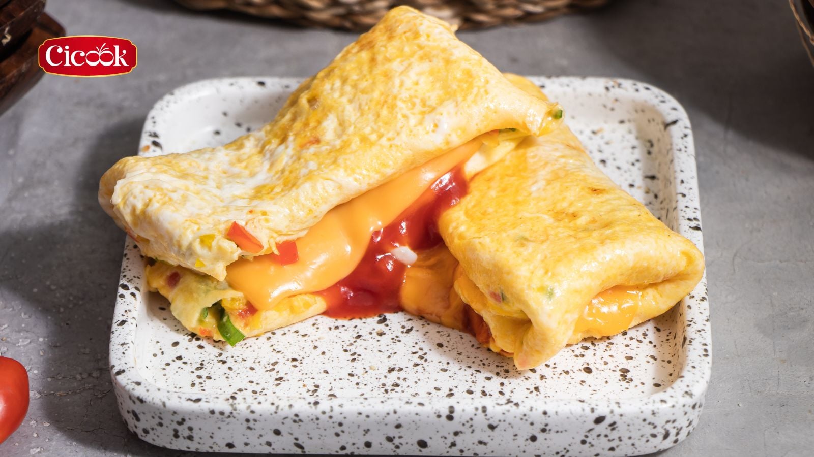 Trứng cuộn phô mai món ăn sáng đơn giản nhưng giàu năng lượng