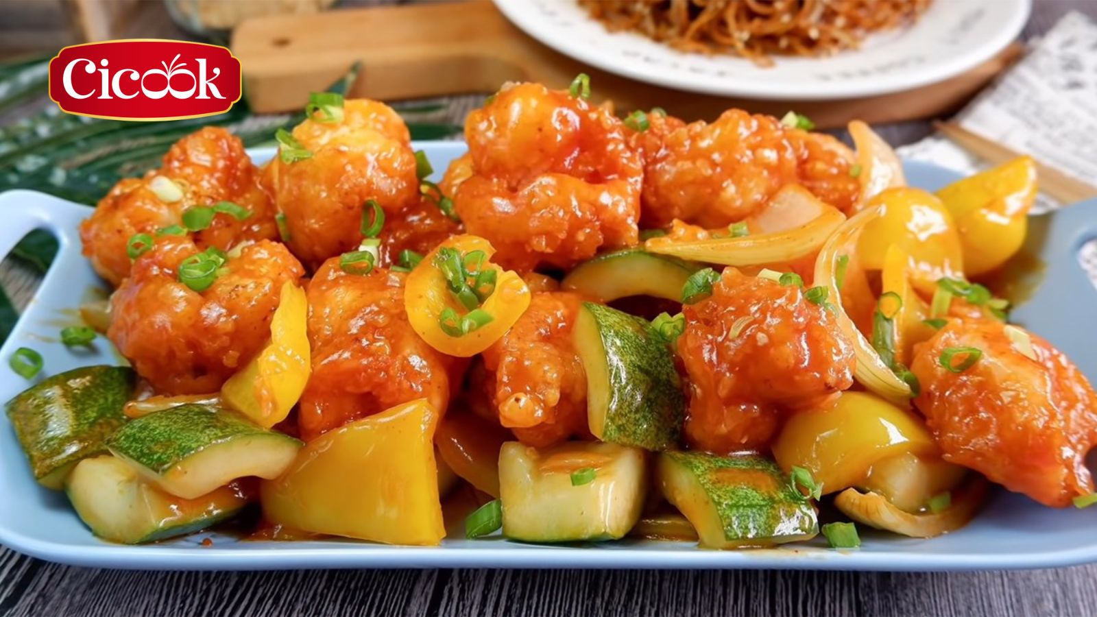 Mực chiên xù xốt chua cay Cicook