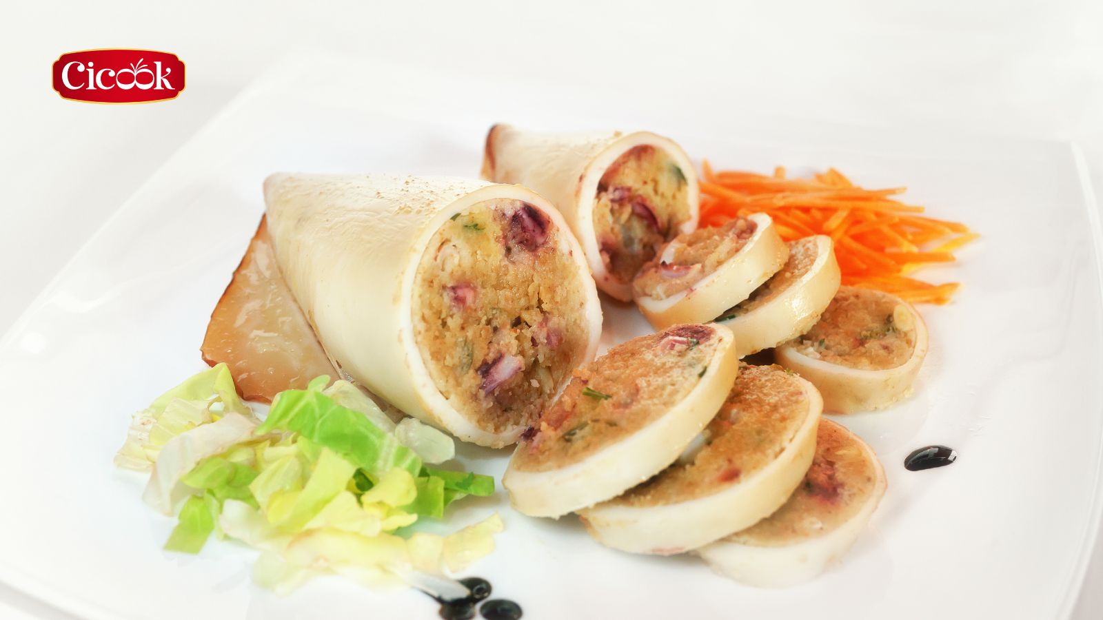 CÔNG THỨC MÓN MỰC NHỒI THỊT HẤP  XỐT CHUA CAY TỪ CICOOK