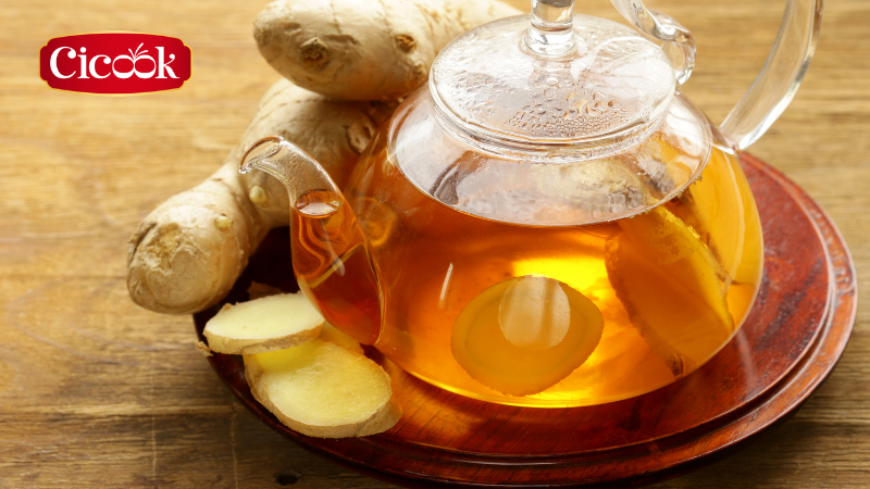 Trà gừng + mật ong đồ uống dễ ngủ