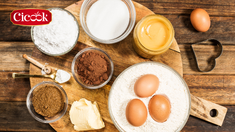 Nguyên liệu làm bánh quy gừng