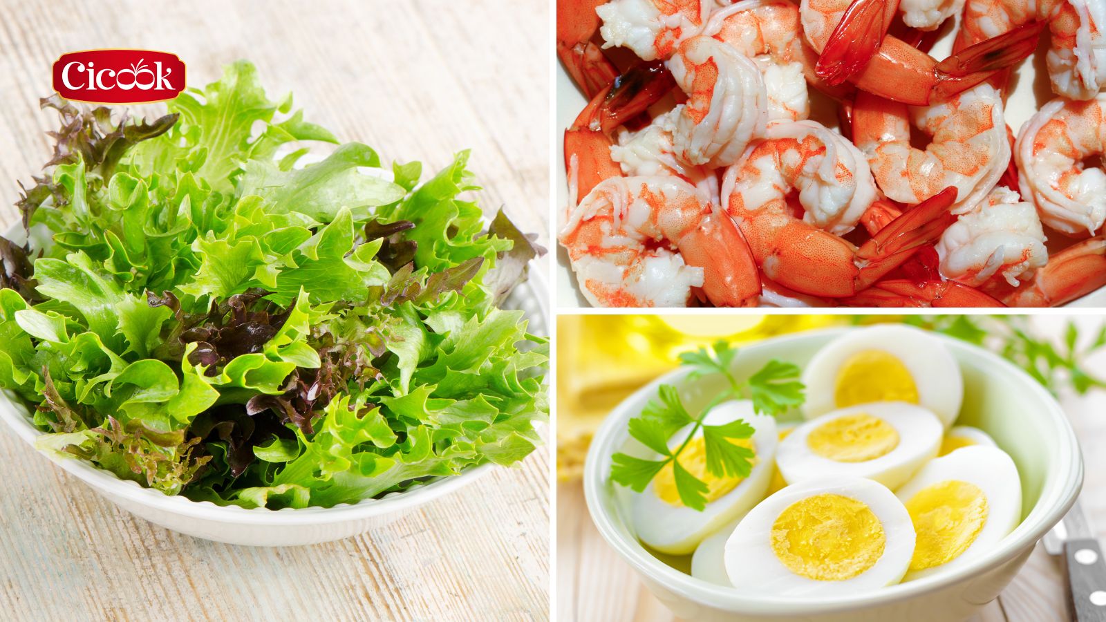 Nguyên liệu làm salad hải sản