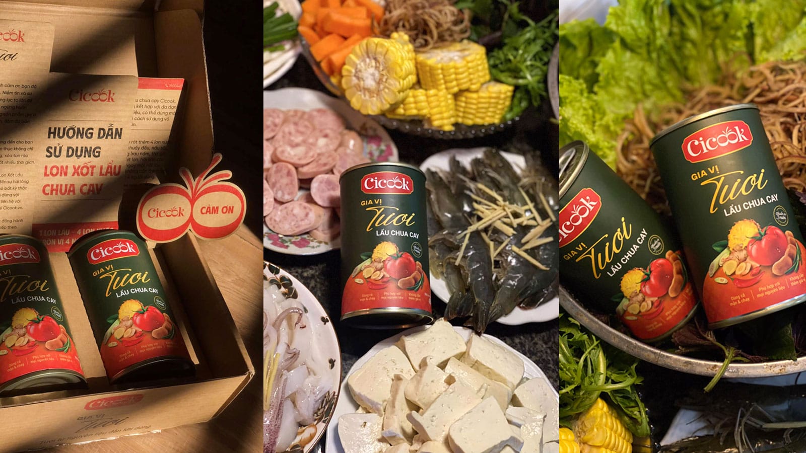 Nấu lẩu thập cẩm chua cay