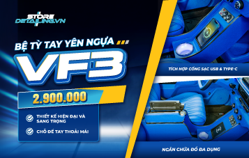 Lắp đặt bệ tỳ tay yên ngựa có sạc không dây cho VF3