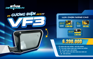Lắp đặt gương chiếu hậu chỉnh điện cho VF3