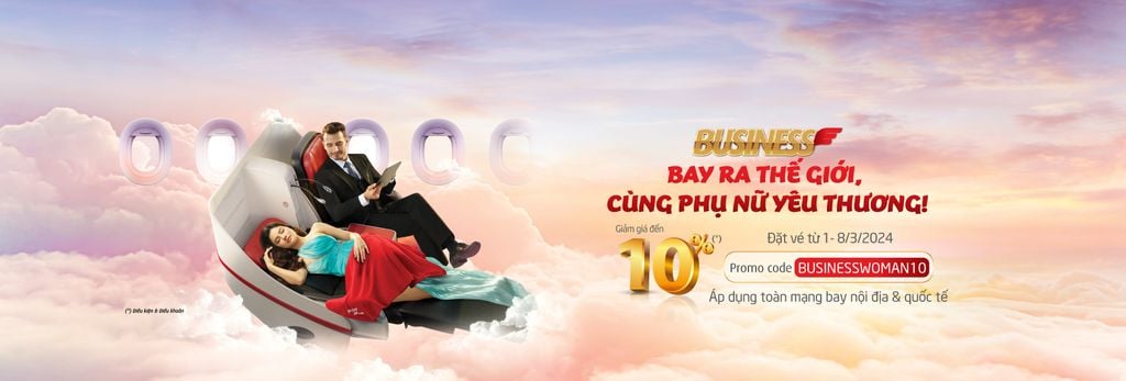 Vietjet triển khai chương trình tri ân ngày quốc tế phụ nữ 8/3