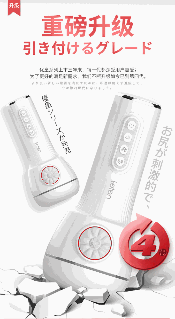 Âm đạo giả Leten Sucking & Vibrating Version 4 rung rên tỏa nhiệt